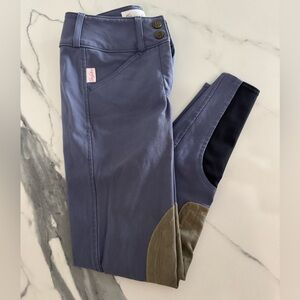 The Tailored Sportsman Kids Blue and Tan Riding Pants